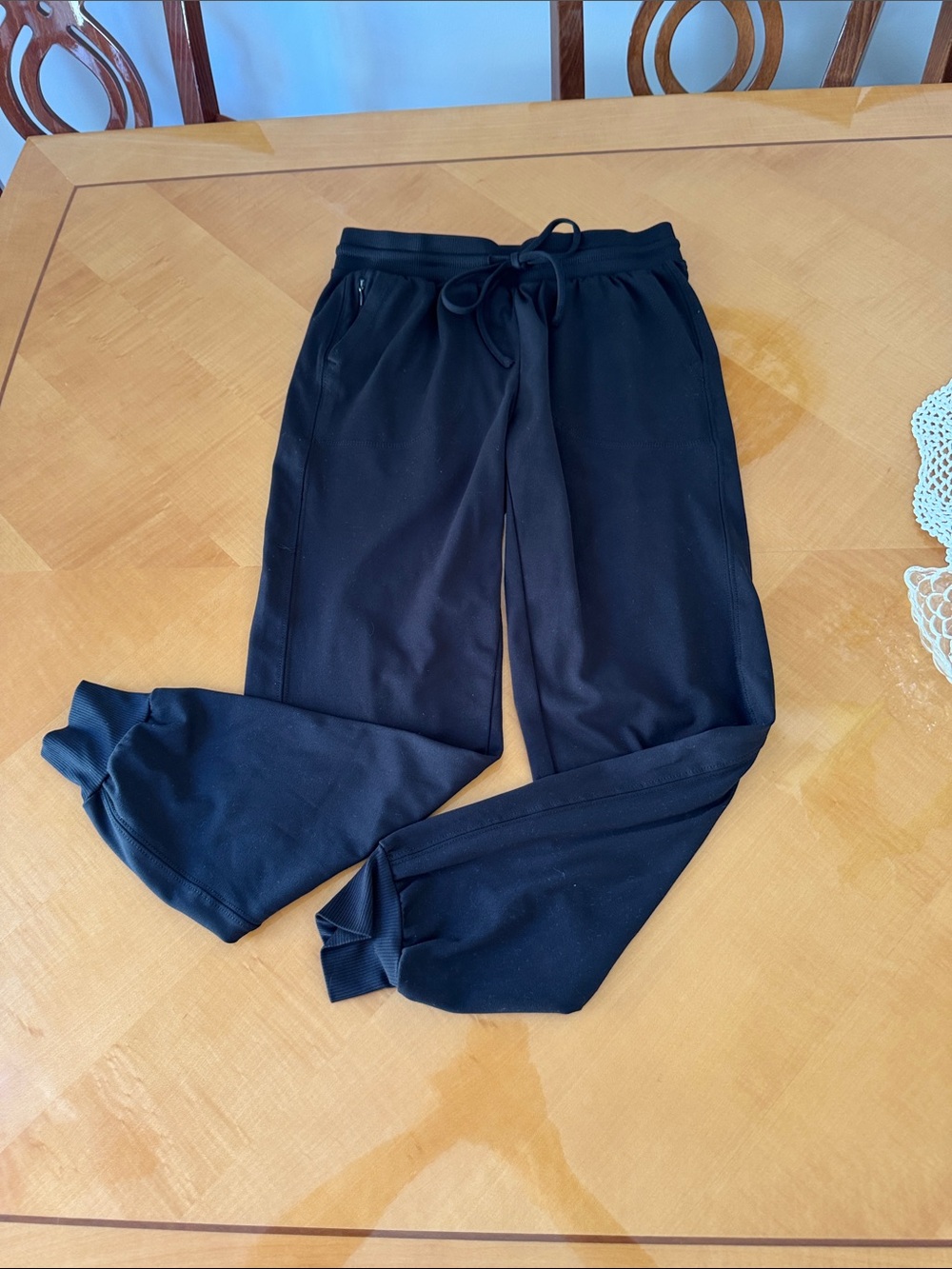 Rachel Zoe Black Drawstring Jogger Pants xs